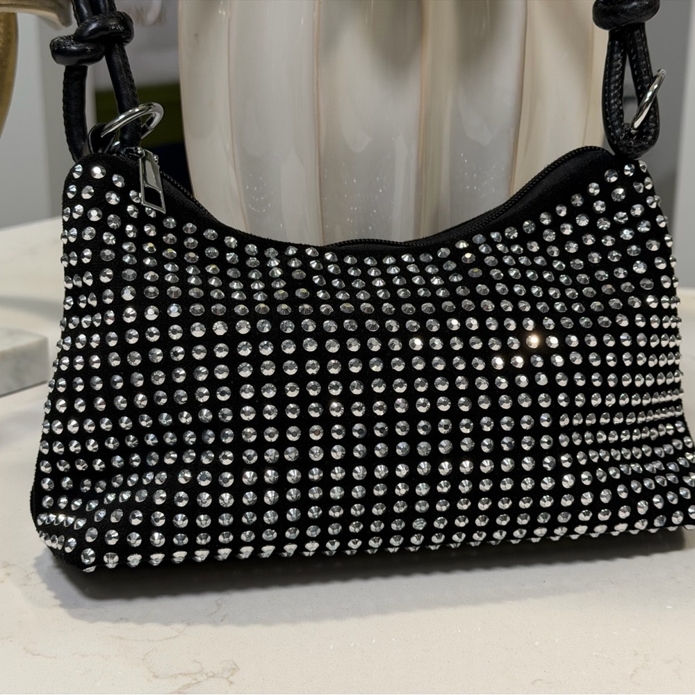 Rhinestone Mini Shoulder Bag Y2K - Picture 3 of 9